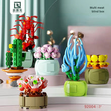 Load image into Gallery viewer, 12pcs/set QZL Blocks Kids Building Toys Bricks Girls Flowers Potted Plant Puzzle Home Decor Womens Gift 92004