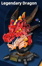 Load image into Gallery viewer, Linoos Blocks Kids Building Toys DIY Bricks Dragon Head Puzzle Home Decor Boys Men Girls Gift LN1008