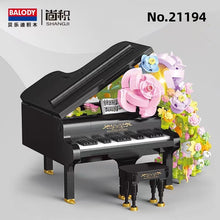 Load image into Gallery viewer, BALODY mini Blocks Kids Building Toys Violin Piano Flowers With Lighting Girls Women Gift Home Decor 21228 21194