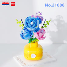 Load image into Gallery viewer, BALODY mini Blocks Kids Building Toys Rose Sunflower Flowers Vase Girls Women Gift Home Decor 21088 21089 21090 21091