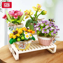 Load image into Gallery viewer, 1673 1674 LOZ mini Blocks Kids Building Toys DIY Bricks Flower Puzzle Pot Plants Girls Women Gift Home Decor