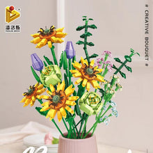 Load image into Gallery viewer, Panlos Blocks Kids Building Toys Bricks Girls Flowers Bouquet Puzzle Home Decor Women Holiday Gift 655001 655002 655007 655008
