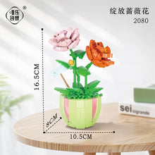 Load image into Gallery viewer, 2080 2081 2082 2083 2084 2085 2086 2087 2088 Kids Building MINI Blocks Toys DIY Bricks Girls Puzzle Flower Potted Plant Holiday Gift Home Decor