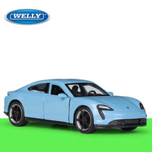 Load image into Gallery viewer, 1:36 Toys Car For Porsche Taycan Turbo S Alloy Vehicles Model Kids Toys Boy Gift