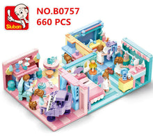 Load image into Gallery viewer, 6in1 Room Sluban Blocks Kids Building Toys Girls Puzzle Gift B0757
