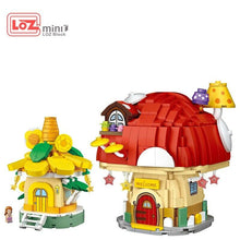 Load image into Gallery viewer, LOZ MINI Blocks Mushroom Sunflower House Kids Building Toys Gril Puzzle 4103 4104