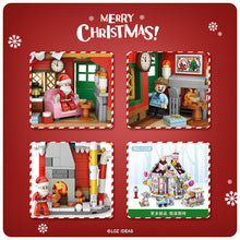 Load image into Gallery viewer, LOZ 1223 mini Blocks Kids Building Toys DIY Puzzle Christmas House Gift