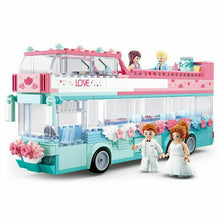 Load image into Gallery viewer, Sluban Blocks Kids Building Toys Girls Puzzle Wedding Bus Model 0767 0769 (no box)