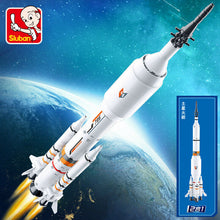 Load image into Gallery viewer, Sluban Blocks Kids Building Toys Boys Puzzle Space 2in1 Rocket 0735 0736 (no box)