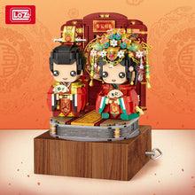 Load image into Gallery viewer, LOZ 1227 Kids Building mini Blocks Toys Lover Puzzle Bride and Groom Music Box