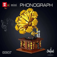 Load image into Gallery viewer, ZHEGAO 00936-939 mini Blocks Kids Building Bricks Girls Toys Boys Puzzle Sewing Machine Phonograph Radio Telephone Model Adult Gift