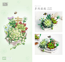 Load image into Gallery viewer, 1660 1661 LOZ mini Blocks Kids Building Toys Flower Puzzle Pot Plants Girls Gift