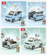 Load image into Gallery viewer, 2pcs/set 1131 1132 LOZ mini Blocks Kids Building Toys mini Car Model Girl Puzzle