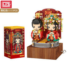 Load image into Gallery viewer, LOZ 1227 Kids Building mini Blocks Toys Lover Puzzle Bride and Groom Music Box