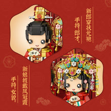 Load image into Gallery viewer, LOZ 1227 Kids Building mini Blocks Toys Lover Puzzle Bride and Groom Music Box