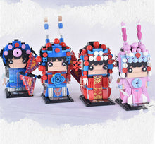 Load image into Gallery viewer, CAYi Chinese opera Kids Building Toys mini Block Grils Puzzle KY10030-10033