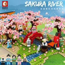 Load image into Gallery viewer, Sembo 601147 Kids Building Toys Blocks Girls Puzzle Sakura river no box