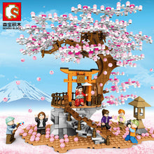 Load image into Gallery viewer, Sembo Blocks Girls Building Toys Sakura Puzzle With Lighting 601076 no box