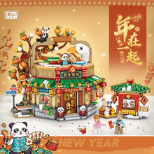 Load image into Gallery viewer, LOZ mini Blocks Kids Building Bricks Toys Panda Roast Duck Restauant Puzzle Chinese New Year Architecture Gift Home Decor 1955