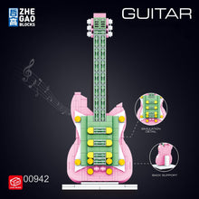 Load image into Gallery viewer, ZG 00942-00947 mini Blocks Kids Building Bricks Toys Musical Instruments Puzzle Girls Gift Guitar Piano Volin Chinese lute