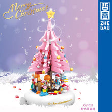 Load image into Gallery viewer, ZHEGAO MINI Blocks Kids Building Bricks Toys Music box Christmas Tree Puzzle Girls Holiday gift with Lighting 1023 1024