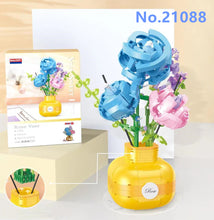 Load image into Gallery viewer, BALODY mini Blocks Kids Building Toys Rose Sunflower Flowers Vase Girls Women Gift Home Decor 21088 21089 21090 21091