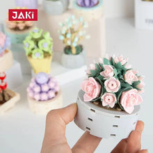 Load image into Gallery viewer, JAKI Blocks Kids Building Toys Bricks Girls Flowers Potted Plant Puzzle Home Decor Womens Gift JK2710