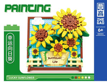 Load image into Gallery viewer, ZHEGAO mini Blocks Kids Building Toys DIY Bricks Girls Gift Painting Flowers Puzzle Home Decor 1013 1014 1015