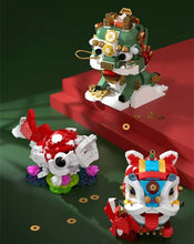 Load image into Gallery viewer, JAKI Blocks Kids Building Toys DIY Bricks Chinese Culture Kylin Lion Lucky Koi Girls Puzzle New Year Gift Holiday Home Decor 5130 5131 5132 5135 5136 5137 BK021