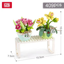 Load image into Gallery viewer, 1673 1674 LOZ mini Blocks Kids Building Toys DIY Bricks Flower Puzzle Pot Plants Girls Women Gift Home Decor