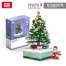 Load image into Gallery viewer, 1237 1238 1054 LOZ mini Blocks Kids Building Bricks Boys Toys Puzzle Christmas Tree Coffee House Girls Holiday Gift Music Box