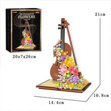 Load image into Gallery viewer, BALODY mini Blocks Kids Building Toys Violin Piano Flowers With Lighting Girls Women Gift Home Decor 21228 21194