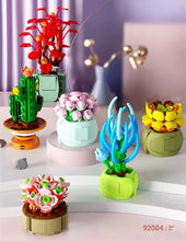 Load image into Gallery viewer, 12pcs/set QZL Blocks Kids Building Toys Bricks Girls Flowers Potted Plant Puzzle Home Decor Womens Gift 92004