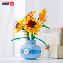 Load image into Gallery viewer, BALODY mini Blocks Kids Building Toys Rose Sunflower Flowers Vase Girls Women Gift Home Decor 21088 21089 21090 21091