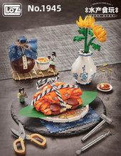 Load image into Gallery viewer, LOZ mini Blocks Kids Building Bricks Toys Chinese Food Hairy Crabs Lobster Puzzle Home Decor Gift 1945 1946