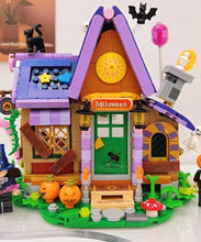 Load image into Gallery viewer, BALODY mini Blocks Kids Building Toys Halloween House Puzzle Holiday Gift Home Decor With Lighting 21052