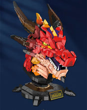 Load image into Gallery viewer, Linoos Blocks Kids Building Toys DIY Bricks Dragon Head Puzzle Home Decor Boys Men Girls Gift LN1008