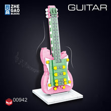 Load image into Gallery viewer, ZG 00942-00947 mini Blocks Kids Building Bricks Toys Musical Instruments Puzzle Girls Gift Guitar Piano Volin Chinese lute