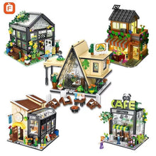 Load image into Gallery viewer, Forange MINI Blocks Kids Building Toys Bricks Flower Coffee Book Camping House Puzzle Girls Gift Home Decor With Lighting 8501 8502 8503 8504 8506