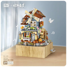 Load image into Gallery viewer, LOZ 1239 mini Blocks Kids Building Toys DIY Bricks Girls Gift Music Box Chinese Windmill House