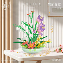 Load image into Gallery viewer, WL2113 2115 Kids Building Blocks DIY Flower Bricks Girls Toys Pot Plant Puzzle Women Gift Home Decor