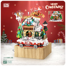 Load image into Gallery viewer, 1237 1238 1054 LOZ mini Blocks Kids Building Bricks Boys Toys Puzzle Christmas Tree Coffee House Girls Holiday Gift Music Box