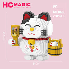 Load image into Gallery viewer, HC Diamond mini Blocks Kids Building Blocks Adult Toys Lucky Cat Puzzle Business Gift