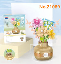 Load image into Gallery viewer, BALODY mini Blocks Kids Building Toys Rose Sunflower Flowers Vase Girls Women Gift Home Decor 21088 21089 21090 21091