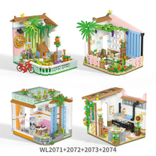 Load image into Gallery viewer, 2067 2068 2069 2070 2071 2072 2073 2074 Kids Building Blocks Bricks Girls Toys Puzzle Flower House Holiday Gift