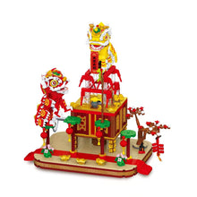 Load image into Gallery viewer, WL 2056 2059 Astronaut Cartoon Model Chinese New Year Style Figure Model Kids Building Blocks Bricks Girls Toys Puzzle Flower House Gift