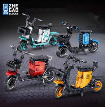 Load image into Gallery viewer, ZHEGAO MINI Blocks Kids Building Toys Bricks Girls Puzzle Electric Bicycle Model Home Decor Boys Gift 1265 1266 1267 1268 00331 00332 00333 00334