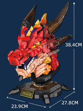 Load image into Gallery viewer, Linoos Blocks Kids Building Toys DIY Bricks Dragon Head Puzzle Home Decor Boys Men Girls Gift LN1008
