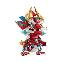 Load image into Gallery viewer, JAKI Blocks Kids Building Toys DIY Bricks Chinese Culture Mythical Puzzle Dragon New Year Gift Home Decorations Presents 5138