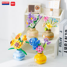 Load image into Gallery viewer, BALODY mini Blocks Kids Building Toys Rose Sunflower Flowers Vase Girls Women Gift Home Decor 21088 21089 21090 21091